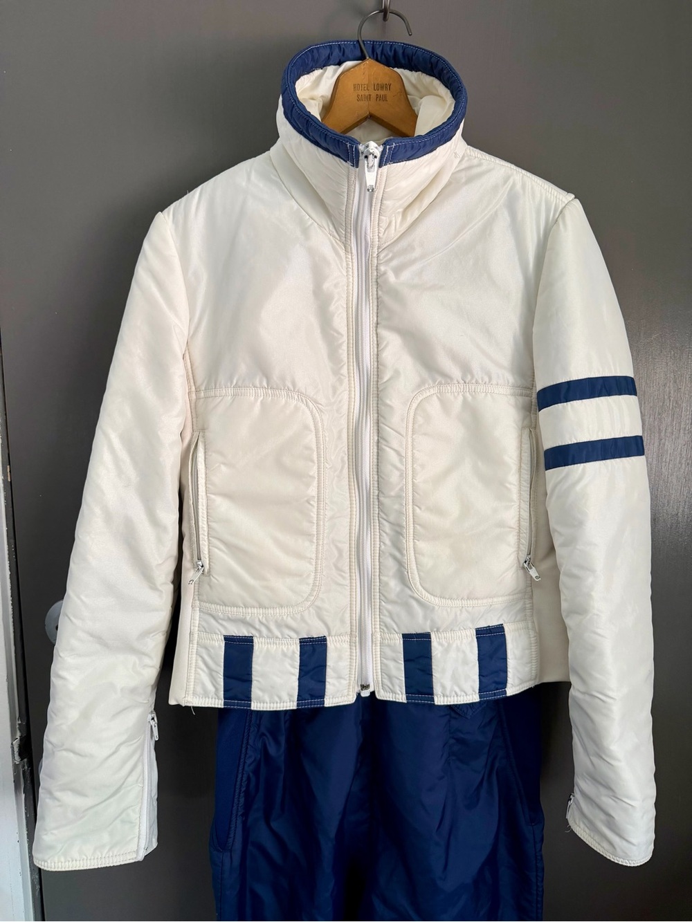 Retro Snow Bunny Ski Bib Set | Vintage Ellesse Jacket